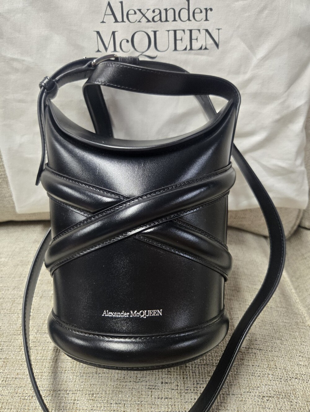 Alexander McQueen The Curve Bucket Bag